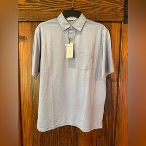 Gray Polo Shirt with Classic Collar and Relaxed Fit